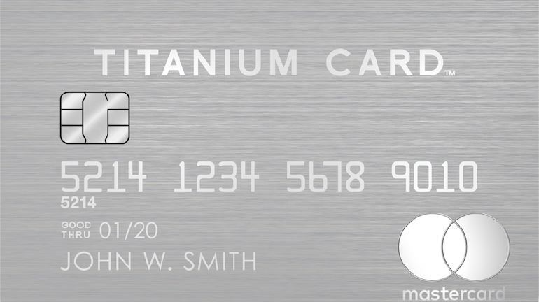 特許取得済の金属製カード「ラグジュアリーカードMastercard Titanium Card」